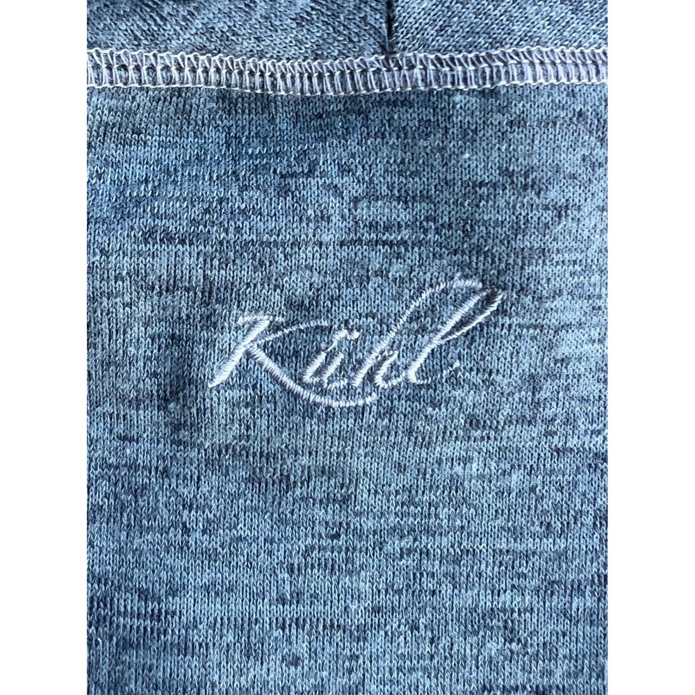 Kuhl Teal-Gray Cowl Neck S Pullover Thumbholes Pure Madness Beer Branded Outdoor - Picture 9 of 9